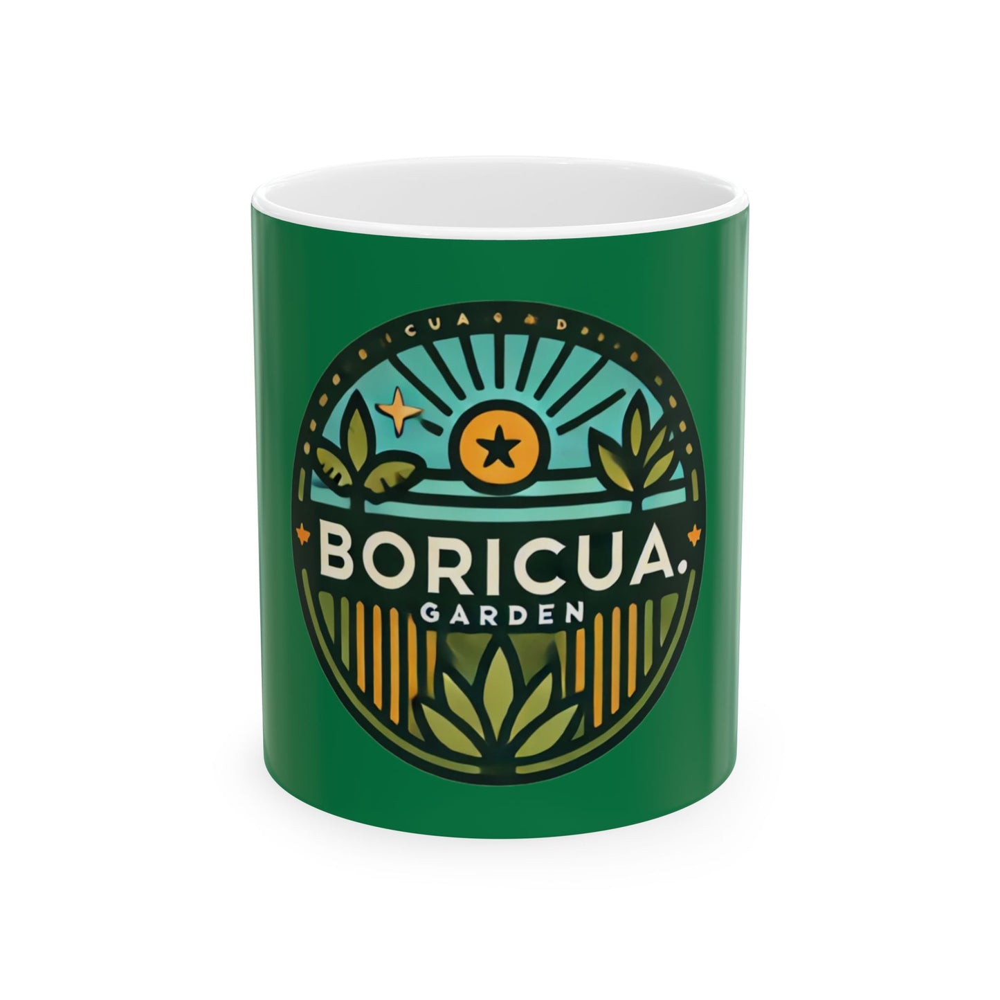 Mug Boricua Garden Ceramic