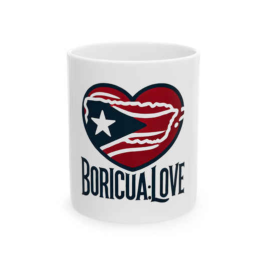 Mug - BORICUA LOVE Ceramic Mug (11oz, 15oz)